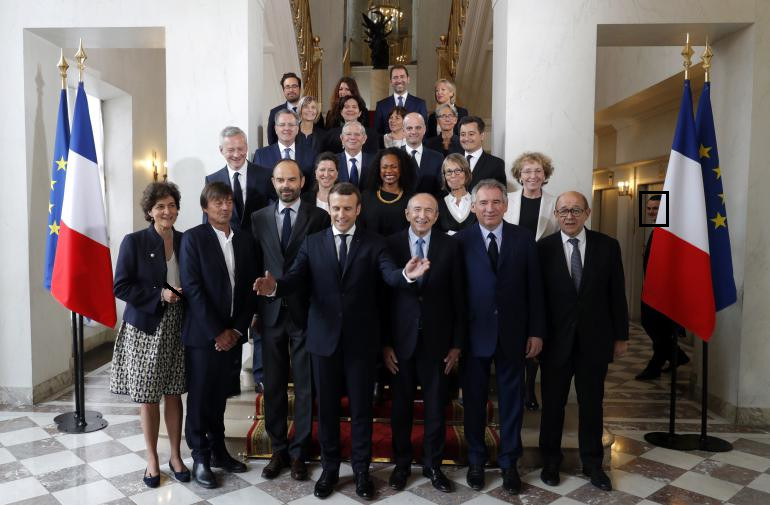 Photographie du premier gouvernement Philippe